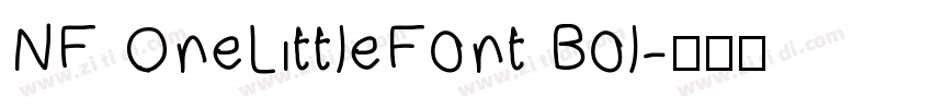 NF OneLittleFont Bol字体转换